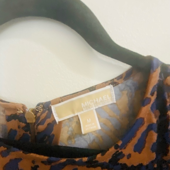 Brown Blue Michael Kors Dress - Picture 6 of 8